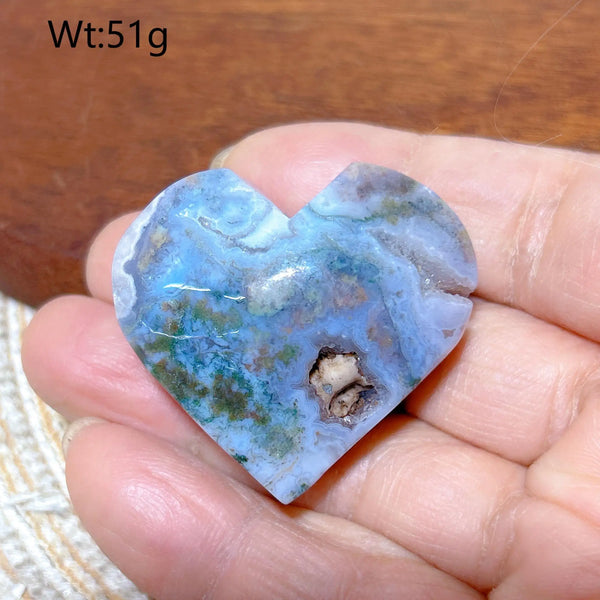 Green Moss Agate Heart-ToShay.org