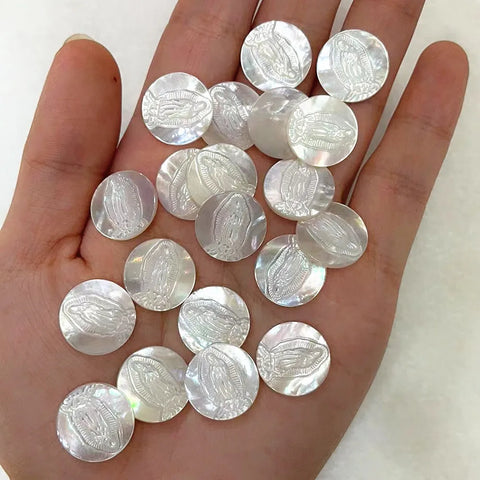 White Shell Religious Pendants-ToShay.org