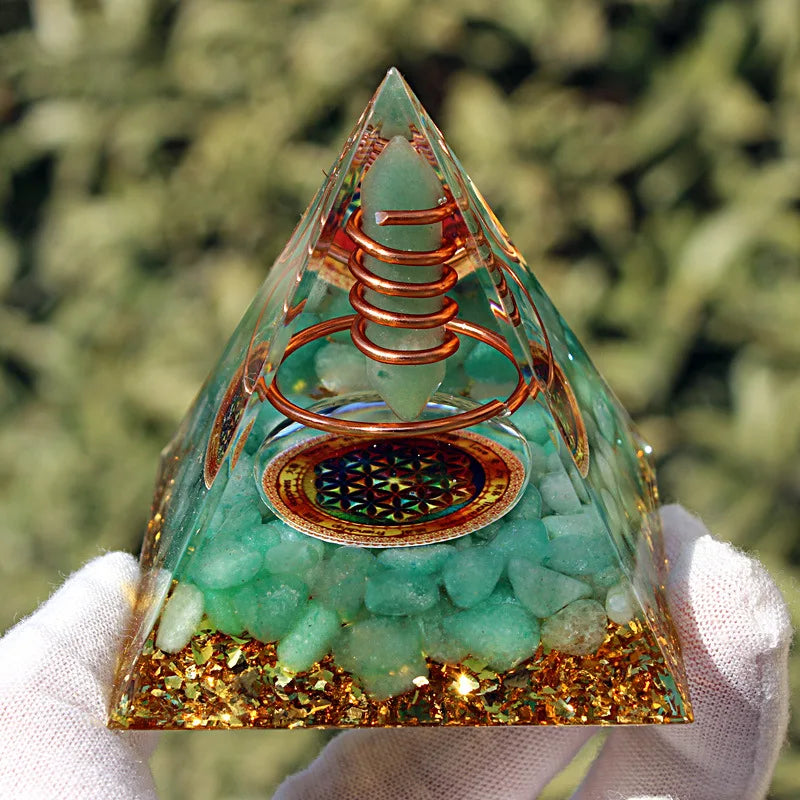 Energy Orgonite Jade Pyramid-ToShay.org
