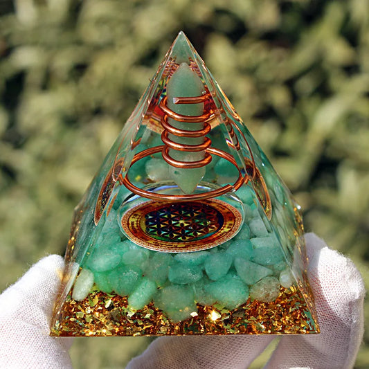Energy Orgonite Jade Pyramid-ToShay.org