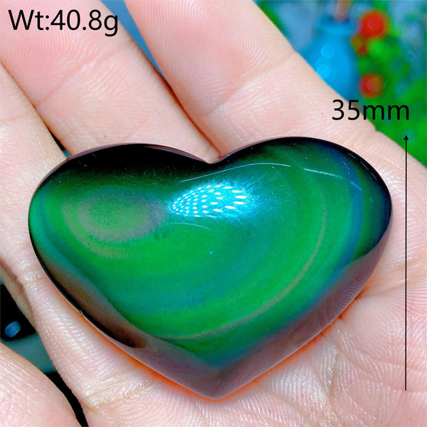 Rainbow Obsidian Heart-ToShay.org