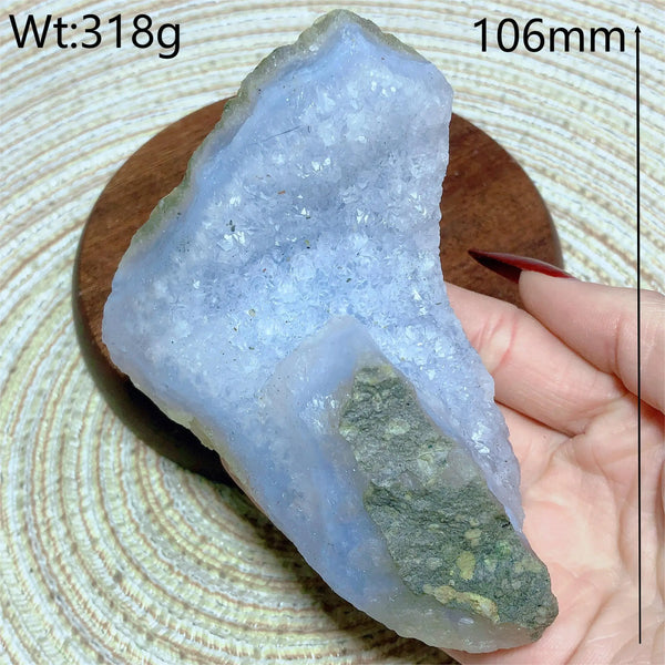 Blue Lace Agate Raw Stone-ToShay.org
