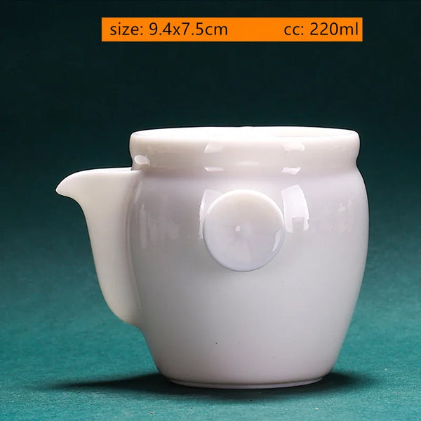 White Porcelain Teapot-ToShay.org