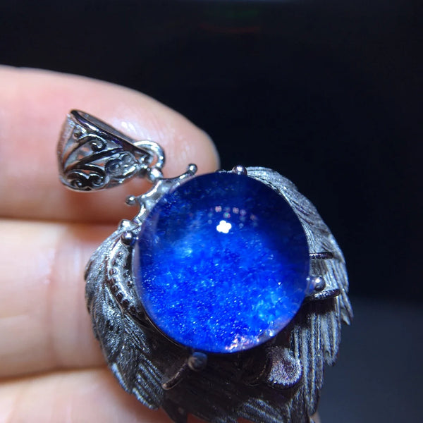 Blue Rutilated Quartz Pendant-ToShay.org