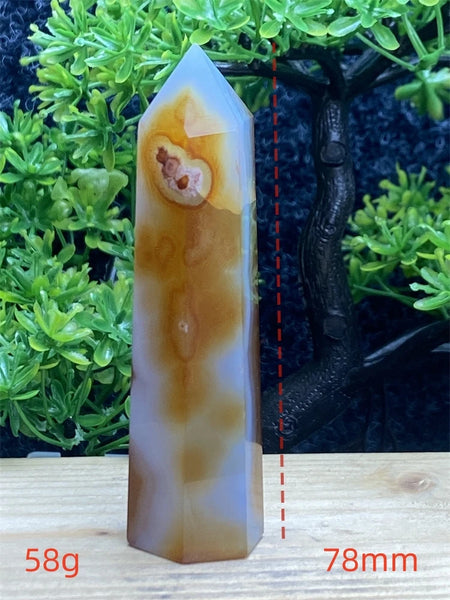 Orange Carnelian Wand-ToShay.org