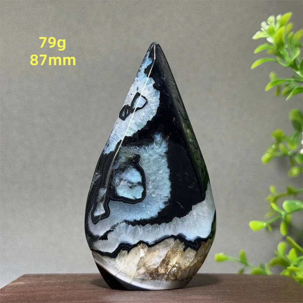 Black Striped Agate Torch-ToShay.org