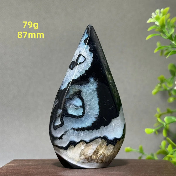 Black Striped Agate Torch-ToShay.org