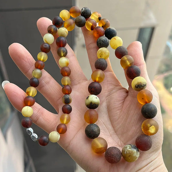 Yellow Amber Necklace-ToShay.org