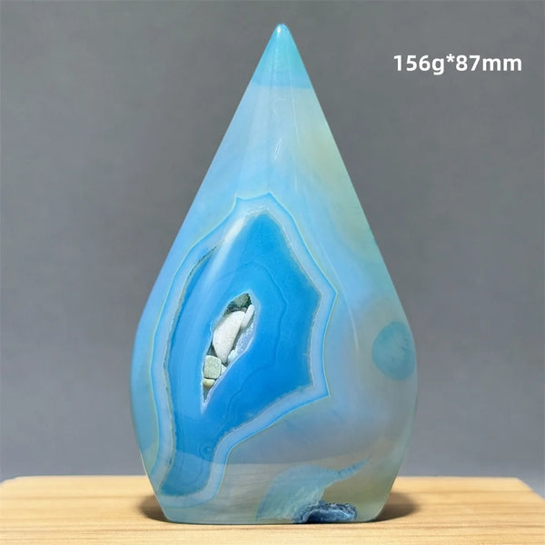 Blue Agate Torch-ToShay.org