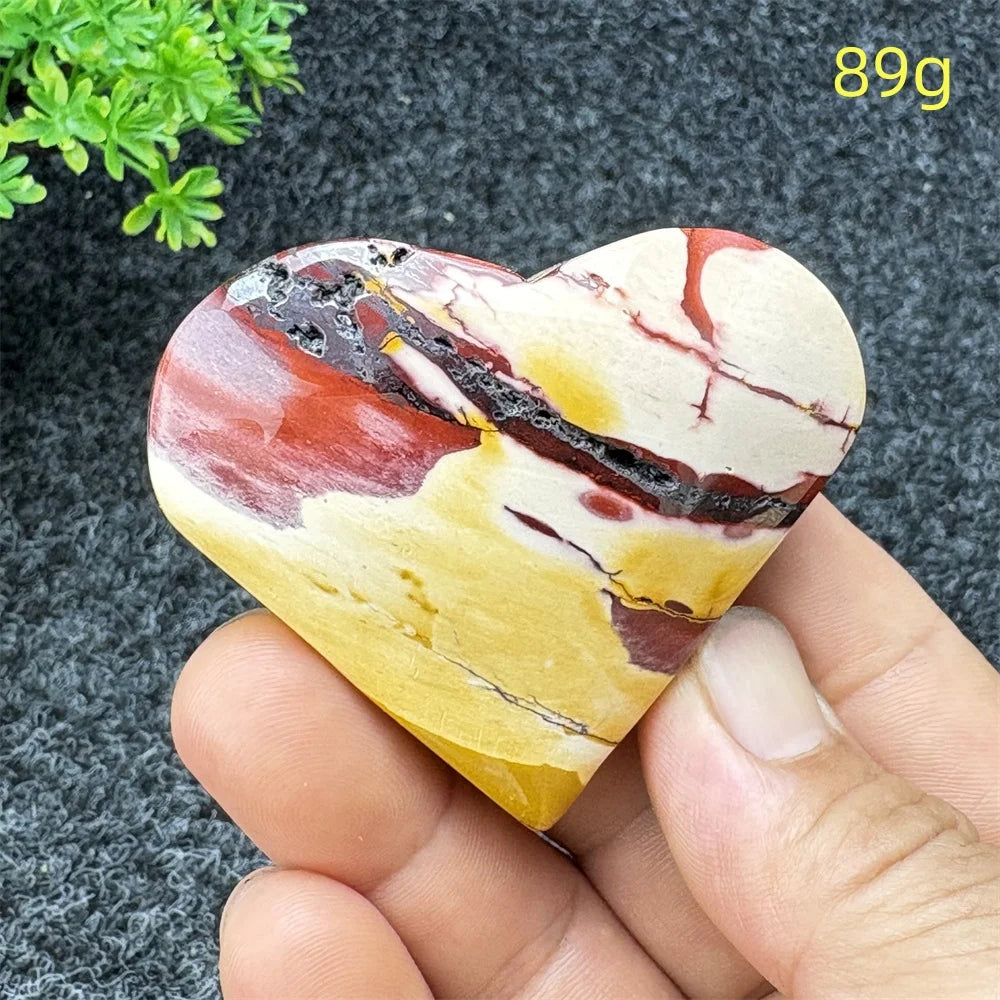 Yellow Moritzite Stone Heart-ToShay.org