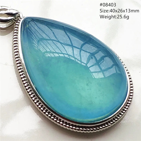 Blue Aquamarine Pendant-ToShay.org