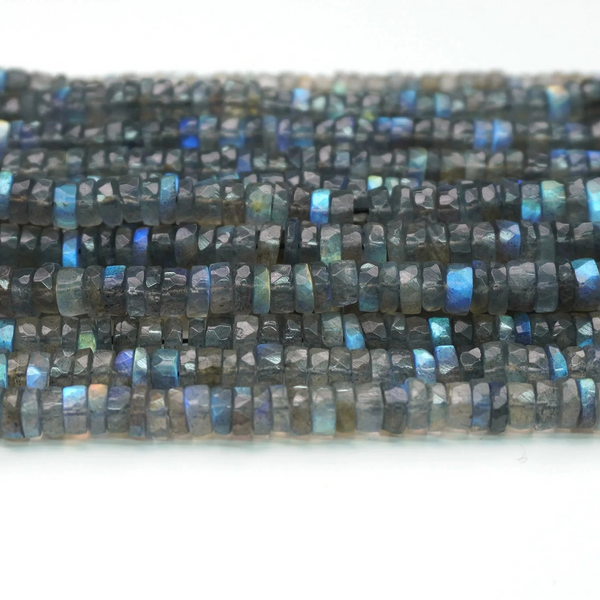 Blue Labradorite Rondelle Beads-ToShay.org
