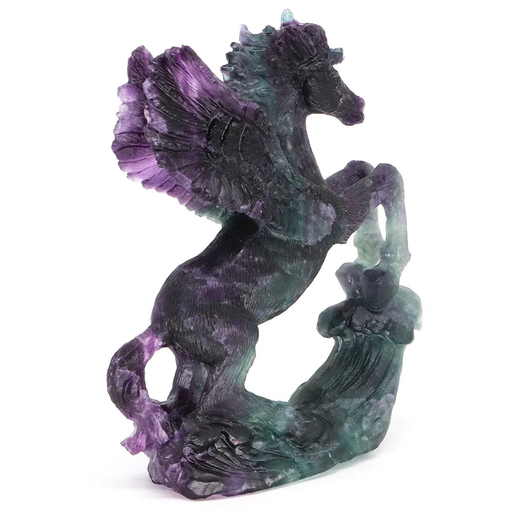 Rainbow Fluorite Flying Horse-ToShay.org