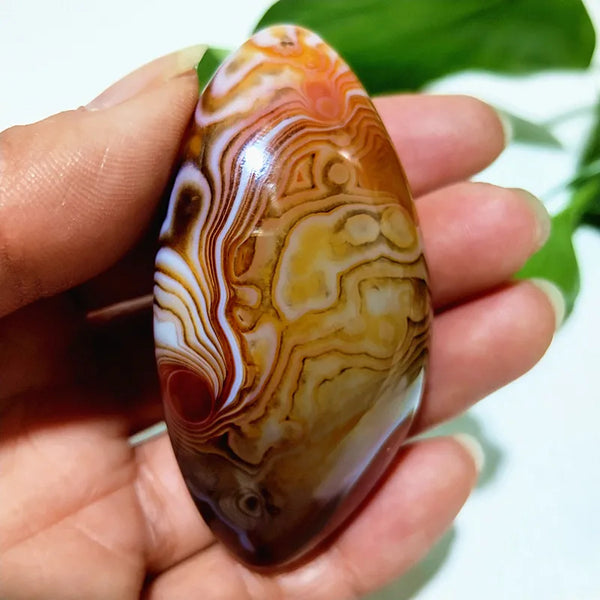 Red Lace Sardonyx Palm Stones-ToShay.org