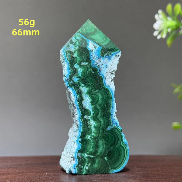 Blue Chrysocolla Tower Stone-ToShay.org