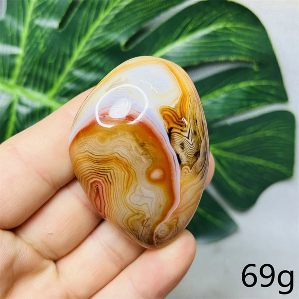 Red Agate Palm Stones-ToShay.org