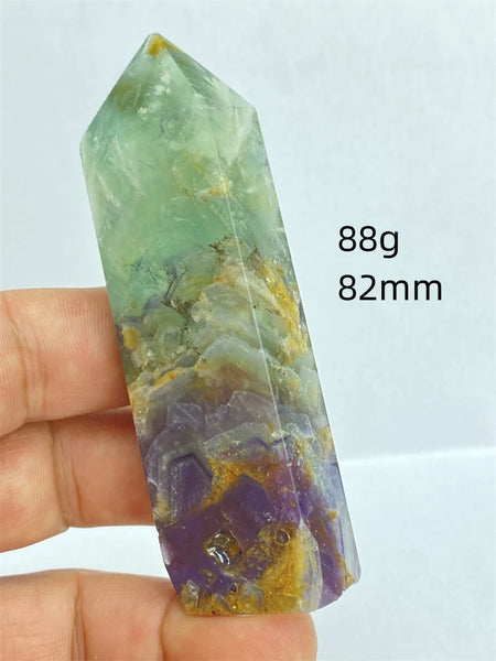 Rainbow Fluorite Crystal Point-ToShay.org