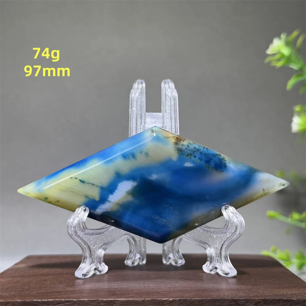 Blue Agate Lace Diamond-ToShay.org