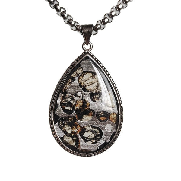 Olive Meteorite Pendant-ToShay.org