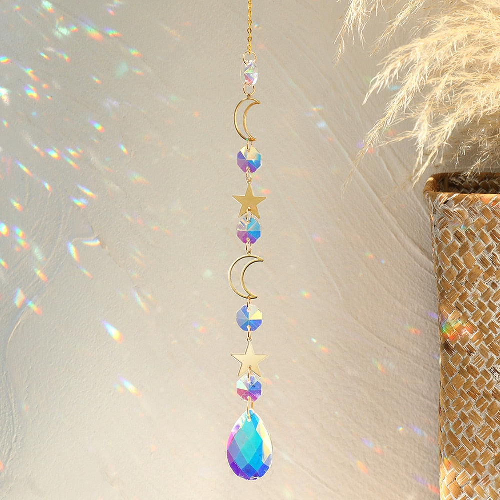 Sun Moon Crystal Sun Catcher-ToShay.org