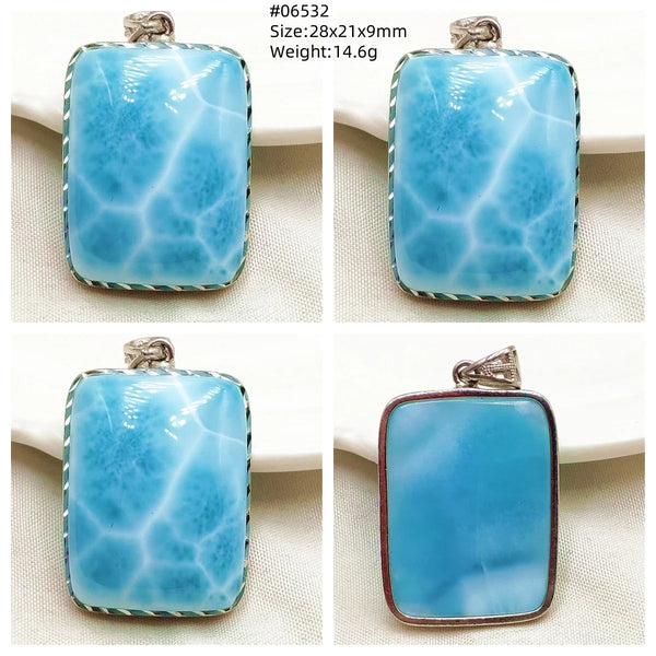 Blue Larimar Pendant-ToShay.org