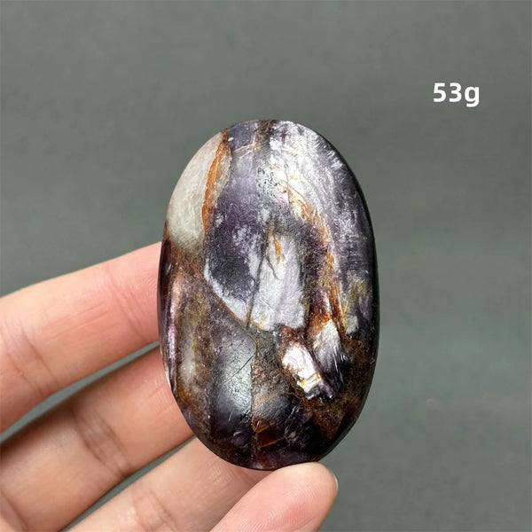Purple Lepidolite Palm Stone-ToShay.org