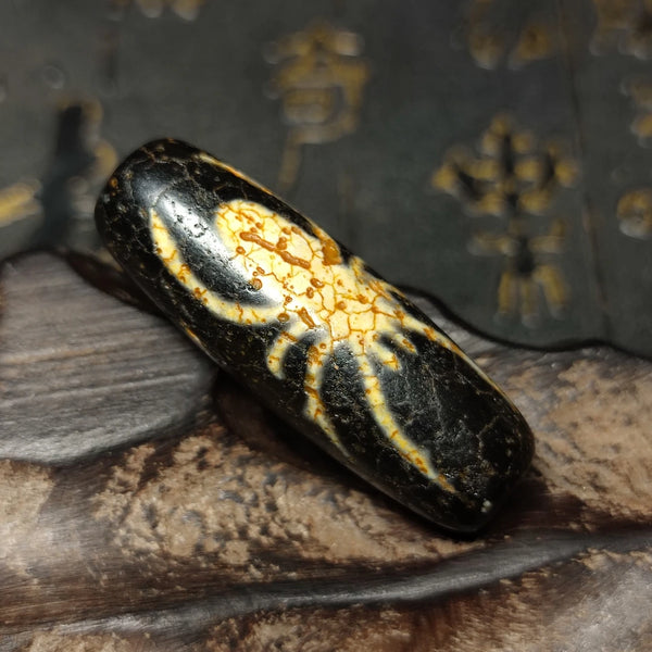 Tibetan Agate Dzi Bead-ToShay.org