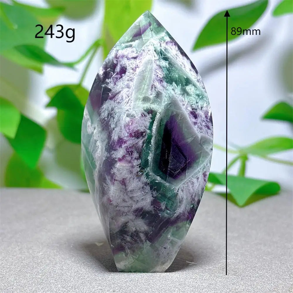 Green Fluorite Flame Stone-ToShay.org