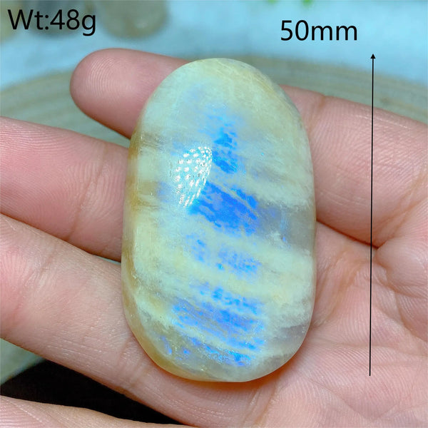 Blue Moonstone Palm Stones-ToShay.org