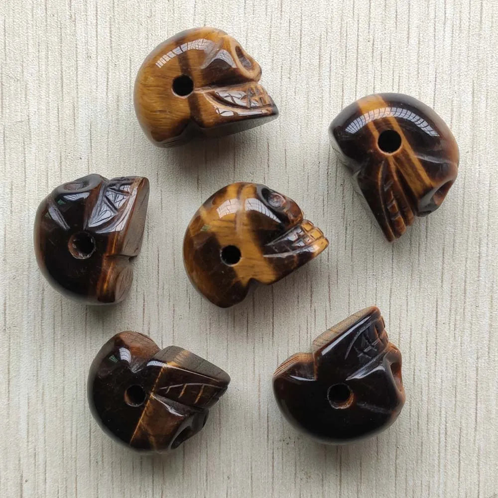 Yellow Tiger Eye Skull-ToShay.org