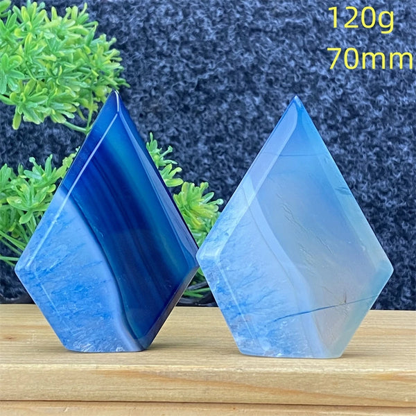 Blue Agate Torch-ToShay.org