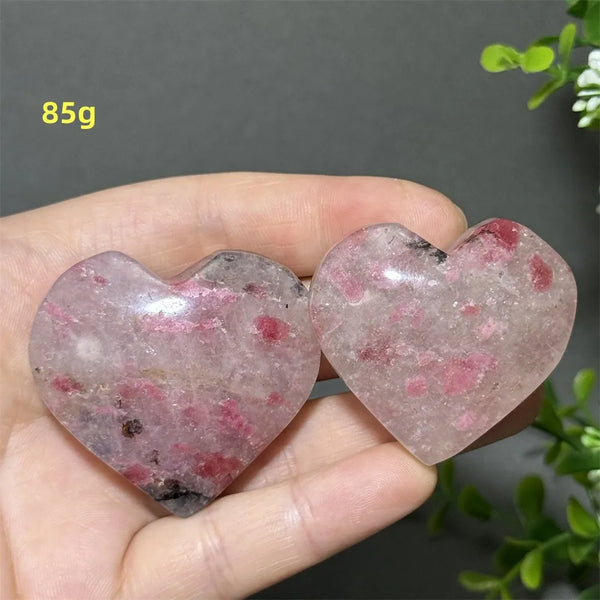 Pink Rose Rhodochrosite Heart-ToShay.org