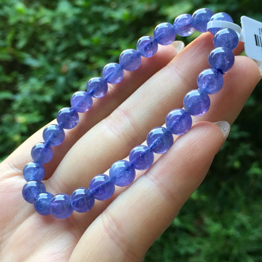 Blue Tanzanite Bead Bracelet-ToShay.org