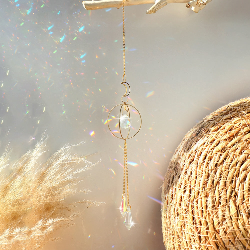 Sun Moon Crystal Sun Catcher-ToShay.org