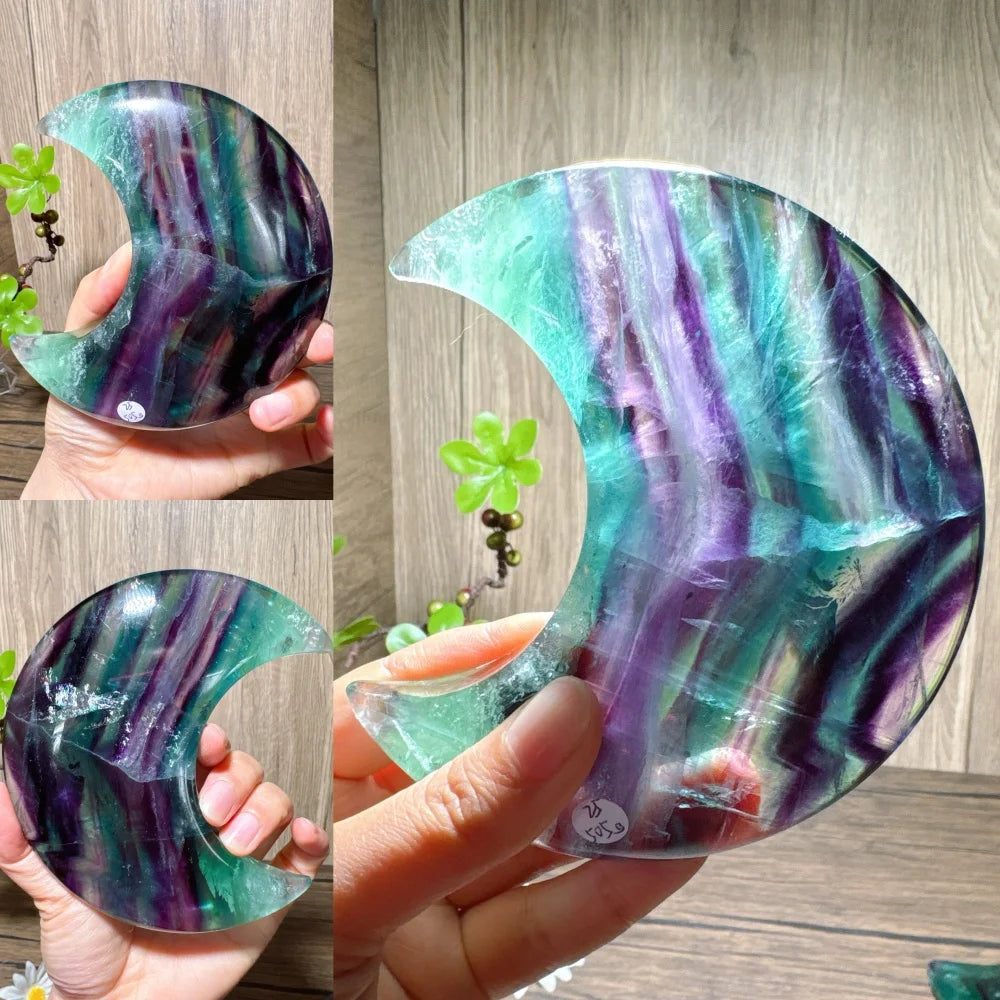 Rainbow Fluorite Moon-ToShay.org