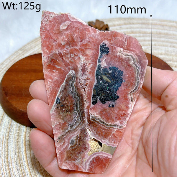 Pink Rhodochrosite Slices-ToShay.org