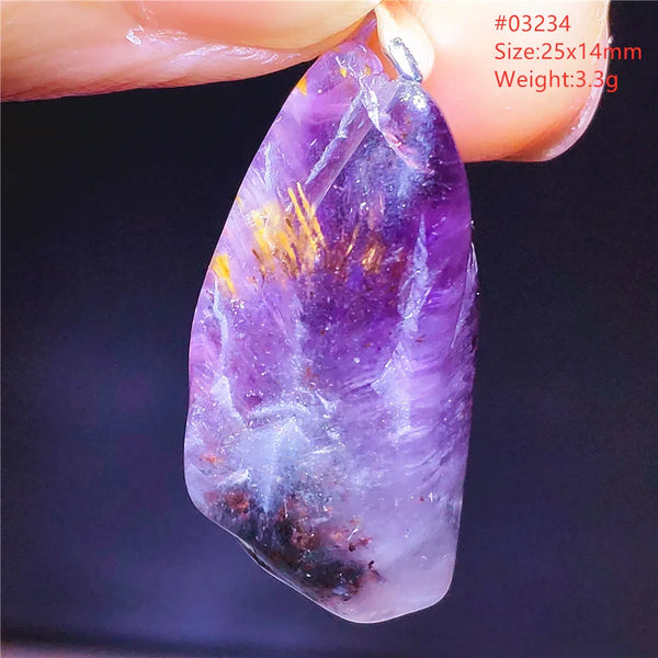 Purple Red Auralite Pendant-ToShay.org