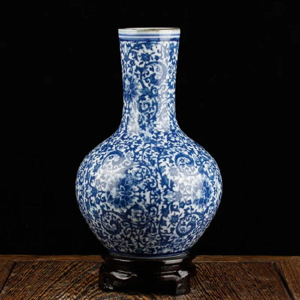 Blue White Porcelain Vase-ToShay.org