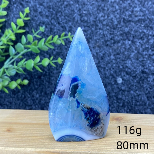 Blue Lace Agate Torch-ToShay.org