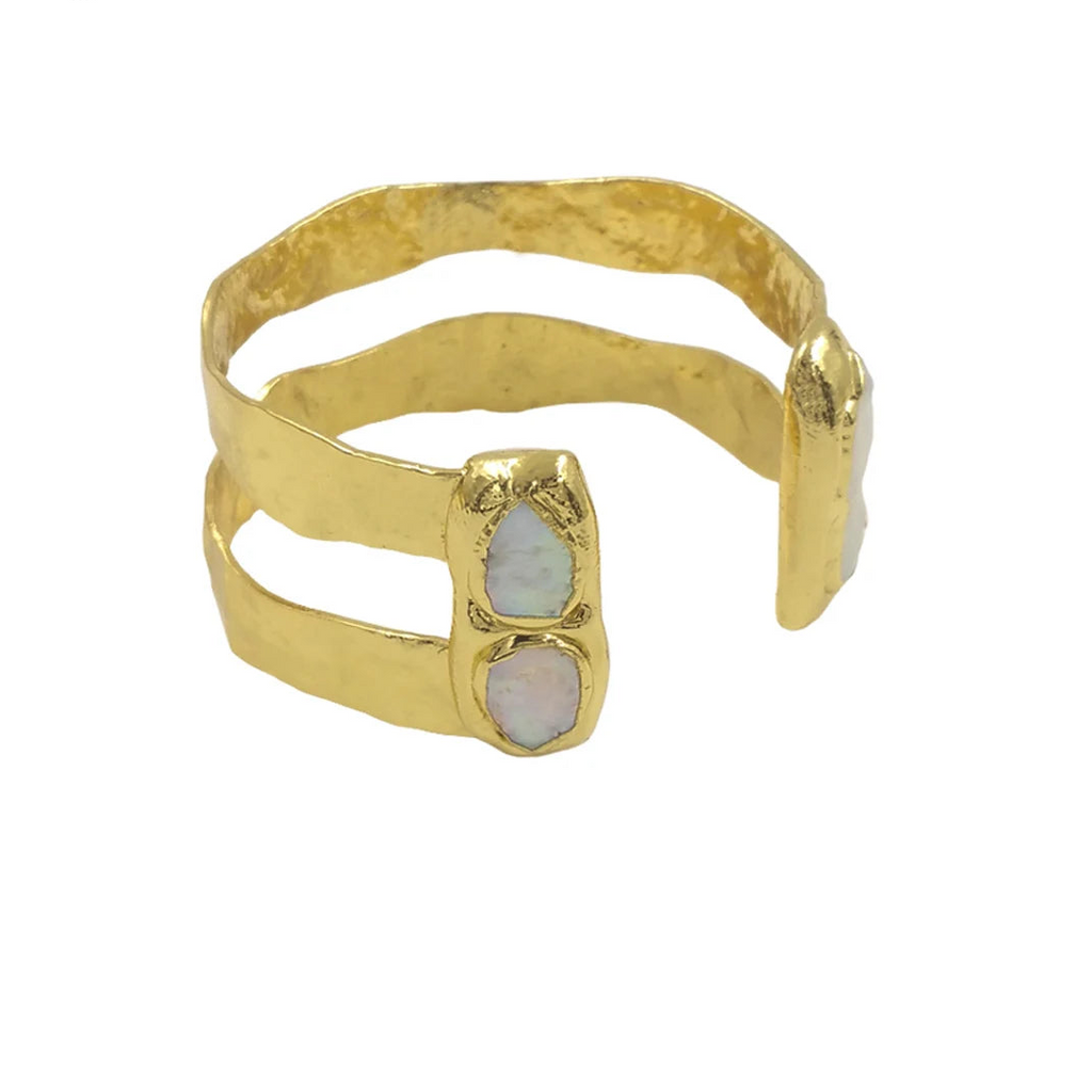 Gold Cuff Bangle-ToShay.org