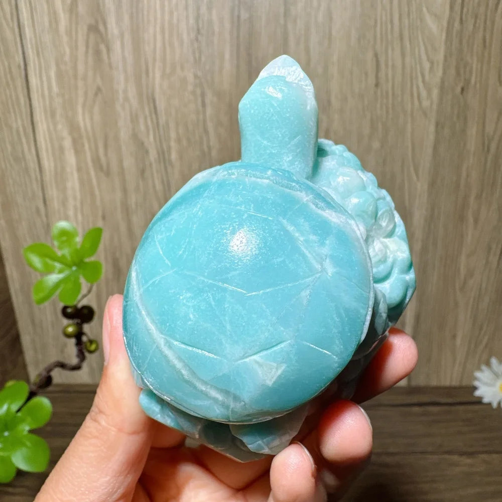 Blue Calcite Turtle-ToShay.org