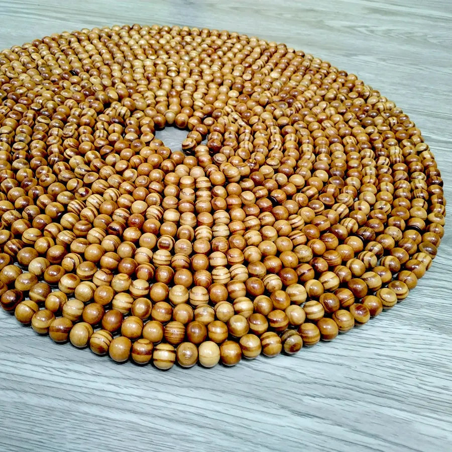 Brown Beech Wood Beads-ToShay.org