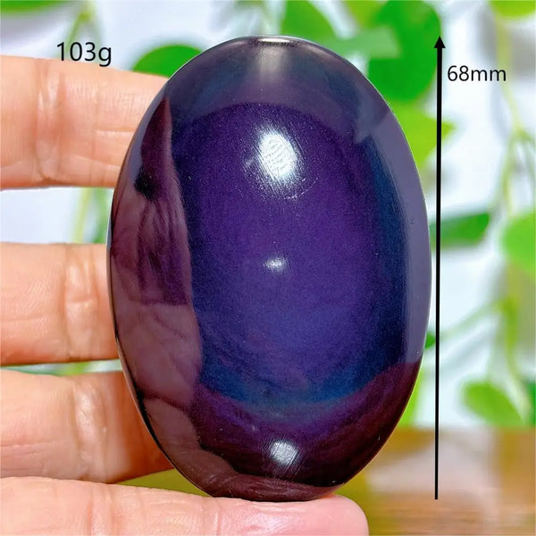 Rainbow Obsidian Palm Stones-ToShay.org
