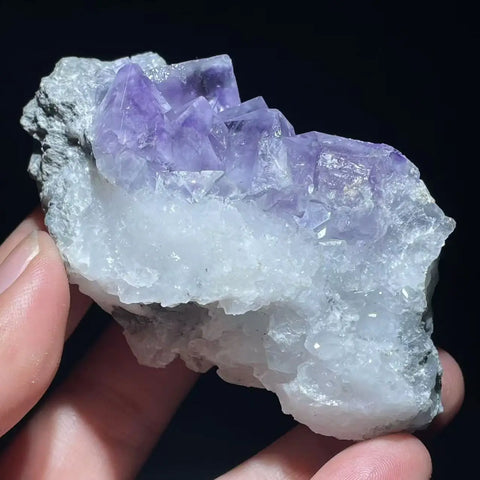 Purple Cubic Phantom Fluorite-ToShay.org