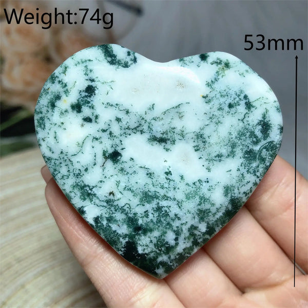 Green Moss Agate Heart-ToShay.org