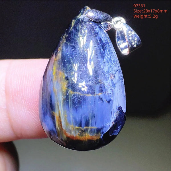 Blue Pietersite Chatoyant Pendant-ToShay.org