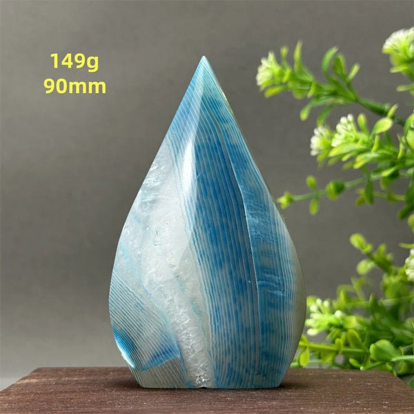 Blue Agate Torch-ToShay.org