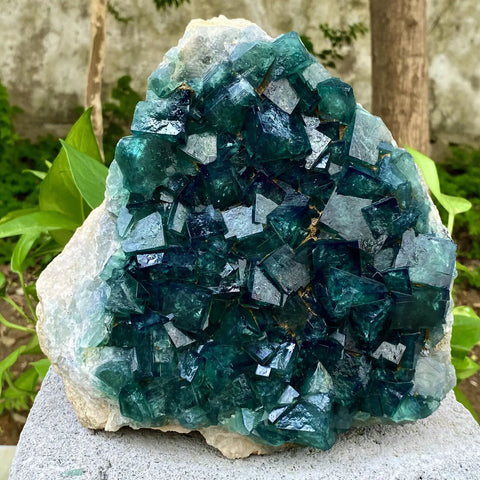 Green Fluorite Crystal-ToShay.org