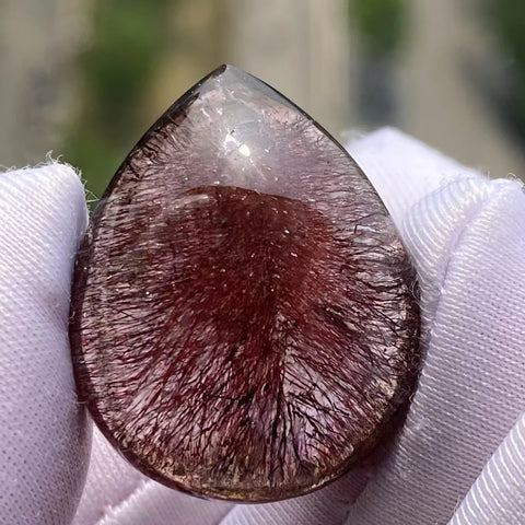 Red Rutilated Quartz Pendant-ToShay.org