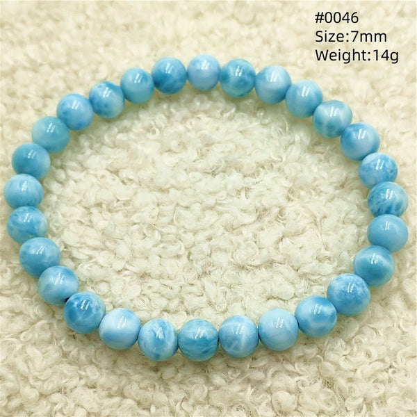 Blue Larimar Bead Bracelet-ToShay.org